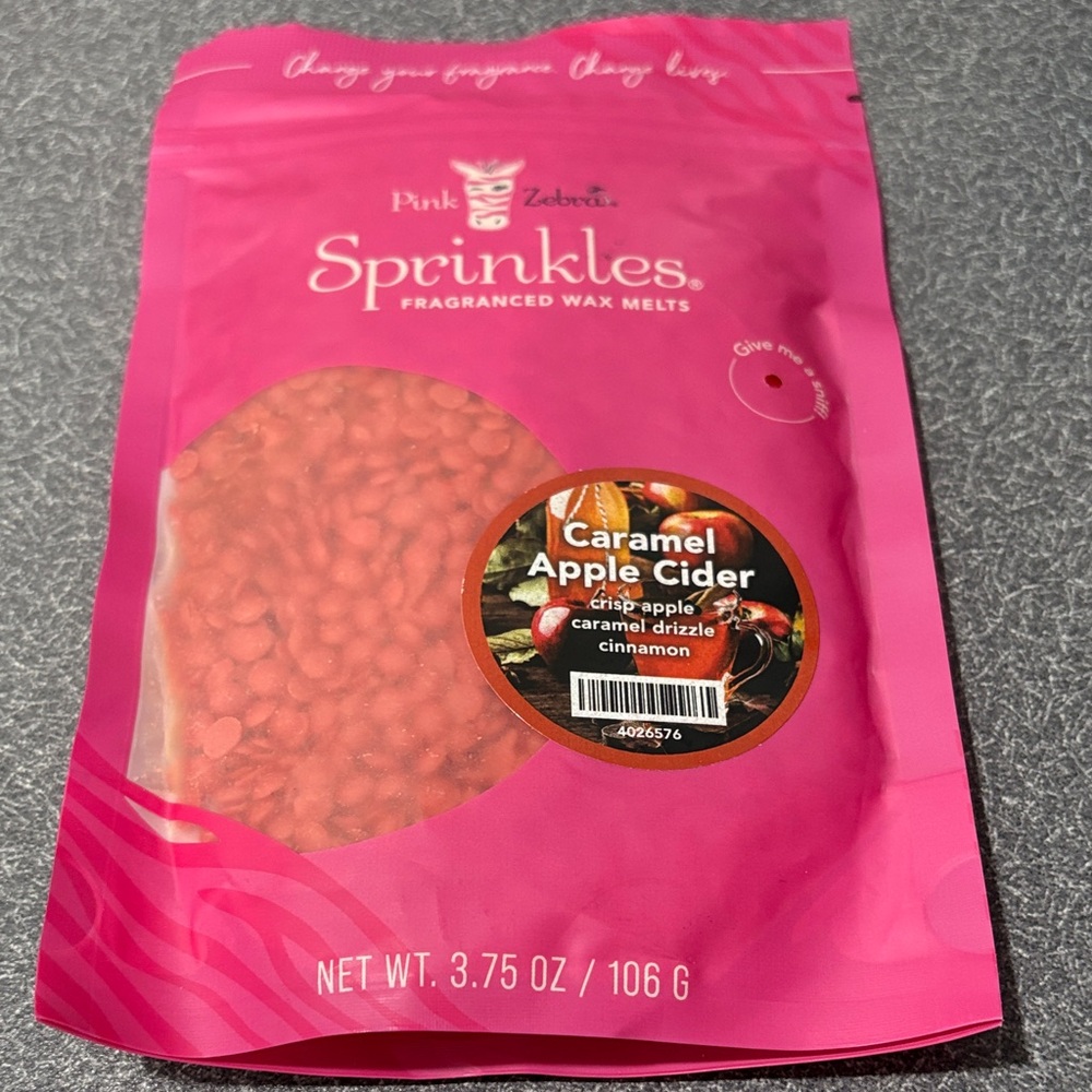 Pink Zebra Sprinkles Wax Melts - Caramel Apple Cider